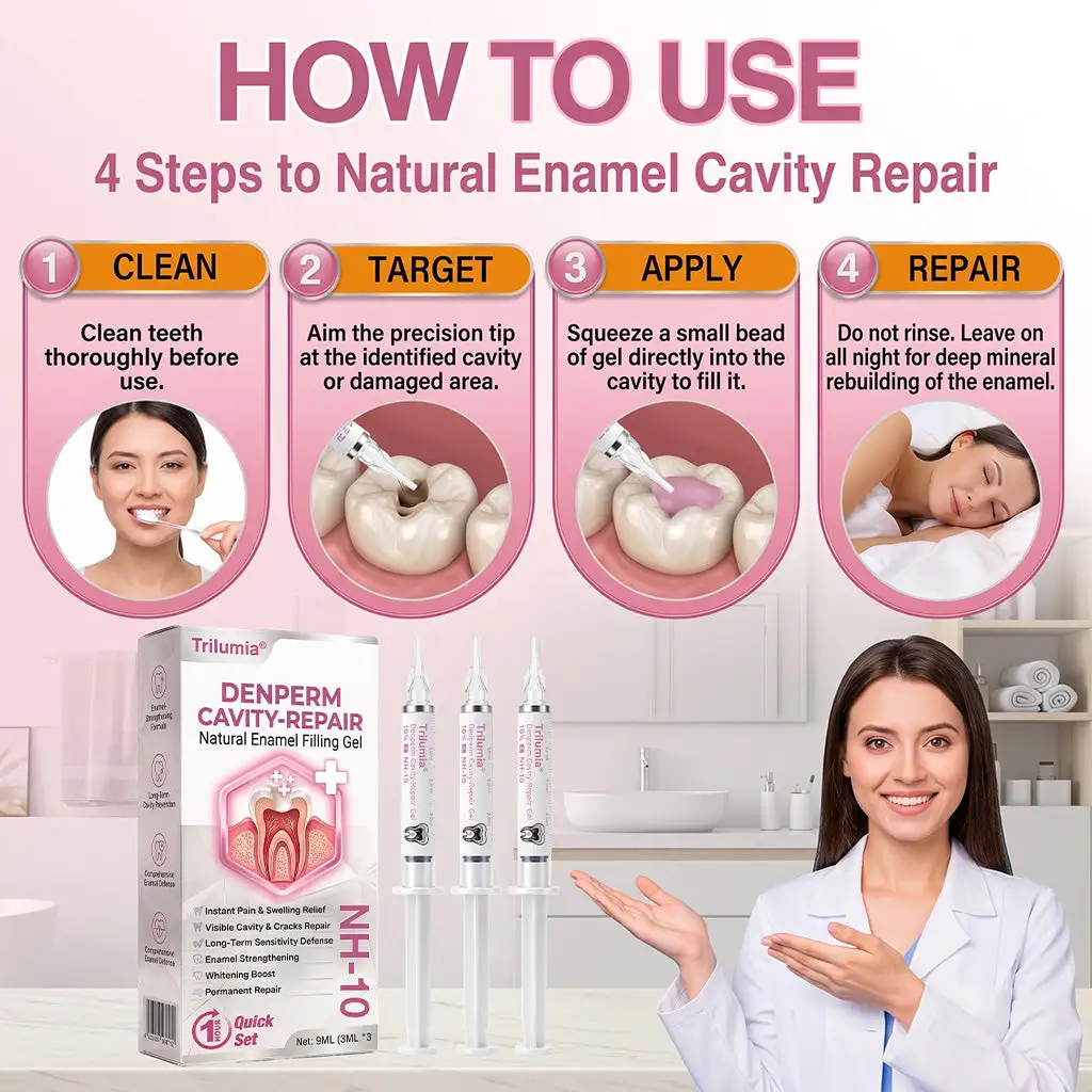 👨⚕️ Official Store ✨ Trilumia® DenPerm 🦷 Cavity-Repair Natural Enamel
– Petal Twist